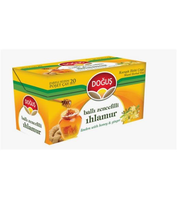 Doğuş Ballı Zencefilli Ihlamur Bitki Çayı 20x1,5 gr
