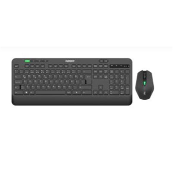Everest KM-2620 Siyah Usb Sessiz Switch İnce Kablosuz Q Multimedia Klavye + Mouse Set