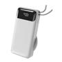 S-link G360 10000mAh PD35W+Magsafe 15W Type-C Kablolu Beyaz LCD Taşınabilir Powerbank