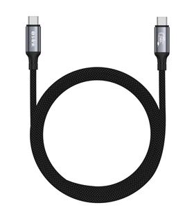 S-link Armor DCC-01 240W 1.2m Type-C to Type-C Örgülü Metal 8K 60HZ Siyah Data ve Hızlı Şarj Kablosu