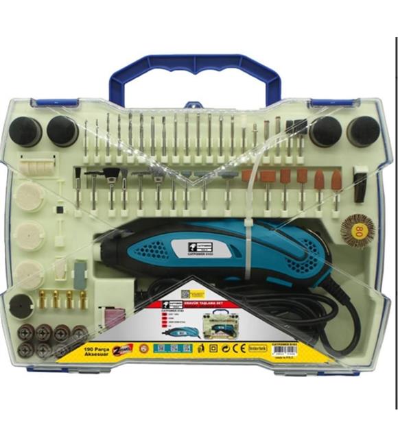CatPower Cat-8103 Gravür Taşlama Seti 135W 190 Parça