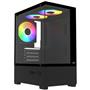 PowerBoost PB-M5001B 500w 3-12cm Rainbow Fanlı USB 3.0 Seaview M-ATX Gaming Siyah Kasa