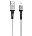 Hytech HY-X331 1m 2.4A Lightning Silver Gri Data + Şarj Kablosu