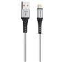 Hytech HY-X331 1m 2.4A Lightning Silver Gri Data + Şarj Kablosu
