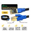 Feny FN-CAT7LS01 10GBPS İnternet 60MHZ 1 Metre CAT7 Gold Patch Kablo (Yanmaz- yüzde 100 Saf Bakır)