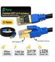 Feny FN-CAT7LS10 10GBPS İnternet 60MHZ 10 Metre CAT7 Gold Patch Kablo (Yanmaz- yüzde 100 Saf Bakır)