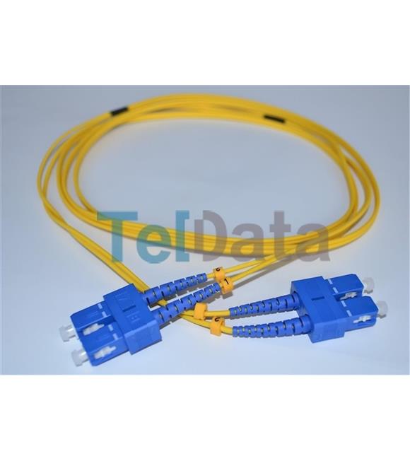 TELDATA TLD-SC113 SC-UPC-SC-UPC SM DX 3 METRE FIBER OPTIK PATCHCORD