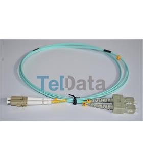 TELDATA TLD-SCLCOM31 SC-UPC-LC-UPC MM DX OM3 1 METRE FIBER OPTIK PATCHCORD