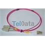 TELDATA TLD-SCLCOM41 SC-UPC-LC-UPC MM DX OM4 1 METRE FIBER OPTIK PATCHCORD