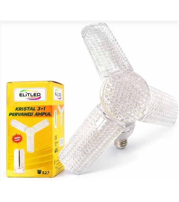 Elitled Kristal 3+1 Pervaneli Led Ampul