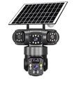 OKam O-Kam 5220 9MP 3 Lens Sirenli Solar Wifi PTZ Kamera Güvenlik Kameraları