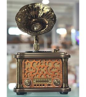 Everton Rt-588  Bluetooth Fm-Usb-Tf-Aux  Şarjlı Nostaljik Radyo