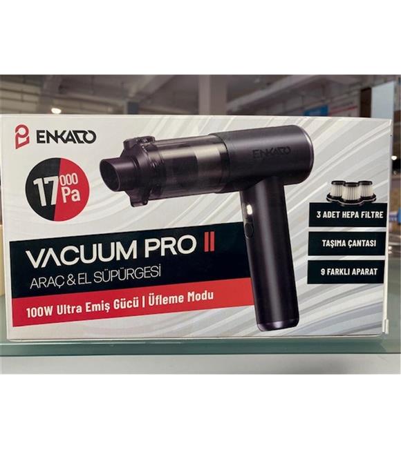 Enkado EKD-SP10 17000PA 2000ah Güçlü Vakum Ve Üflemeli Şarjlı Elektrikli Araç Süpürgesi 3ad Filtre