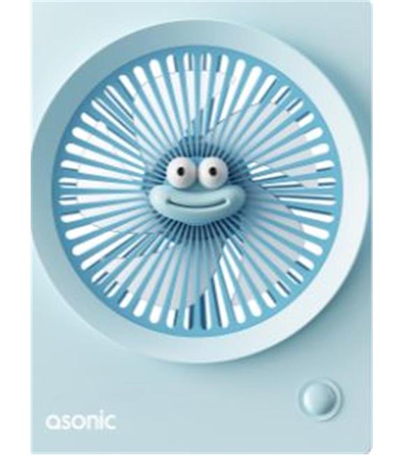 Asonic AFN23 Mavi 500mAh 3 Hız Kademeli Masaüstü Usb Fan