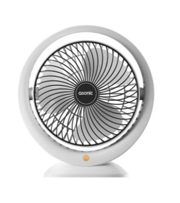 Asonic AFN25 Beyaz-Siyah Type-C Masaüstü Usb Fan