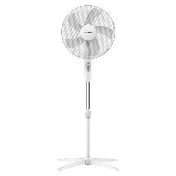 Everest FAN10 Valora Air Beyaz-Gri 16 Maks 45W 3 Kademe 1200RPM Yıldız Ayak 5 Bıçaklı Vantilatör