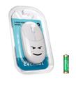 Everest SM-26 FASHION 2.4Ghz Beyaz Kabartmalı Kablosuz Mouse