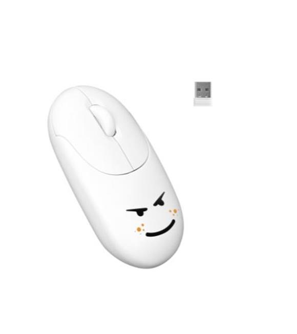 Everest SM-26 FASHION 2.4Ghz Beyaz Kabartmalı Kablosuz Mouse