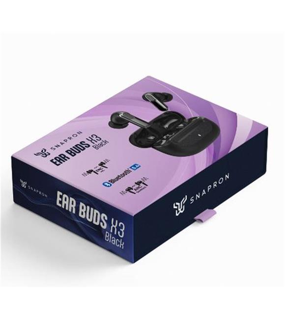 Snapron SNK-9000 Siyah ANC & ENC Kablosuz Bluetooth 5.4 Kulaki İçi  Kulaklık_1