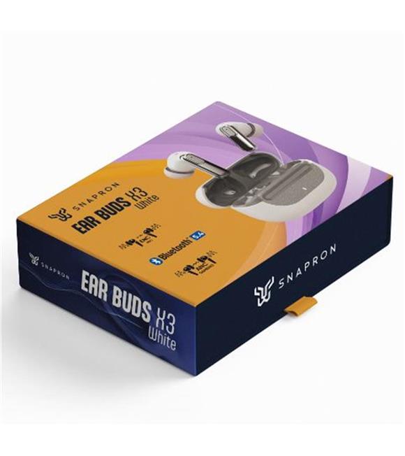 Snapron SNK-9001 ANC Beyaz & ENC Kablosuz Bluetooth 5.4 Kulaki İçi Kulaklık  (Enc Mıc-Anc Gameıng)_1