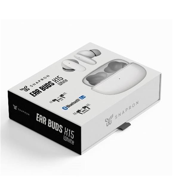Snapron SNK-9005 Beyaz ANC & ENC Kablosuz Bluetooth 5.4 Kulaki İçi Kulaklık