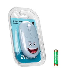 Everest SM-26 FASHION 2.4Ghz Mavi Kabartmalı Kablosuz Mouse