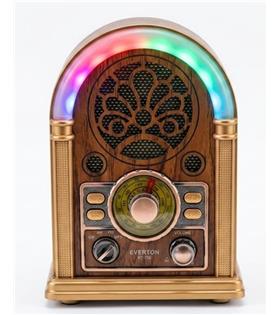 Everton RT-752 Şarjlı, Led Işıklı  Nostaljik Radyo( Bluetooth-USB-SD-FM)