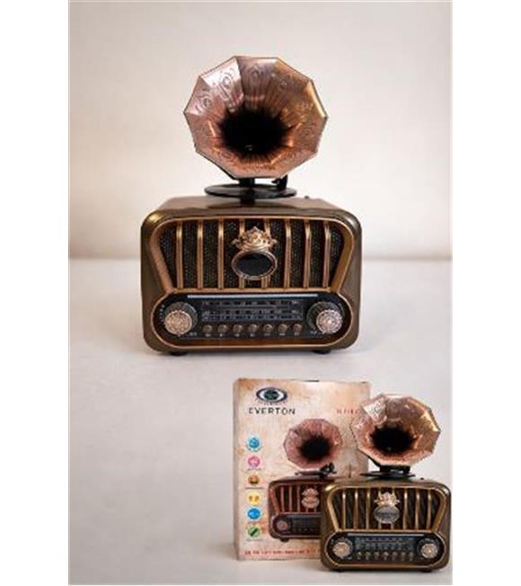 Everton RT-605 Şarjlı,  Nostaljik Radyo( Bluetooth-USB-SD-FM)_1