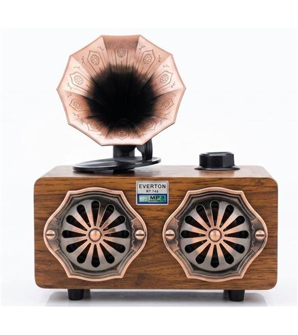 Everton Rt-744  Bluetooth Fm-Usb-Tf-Aux  Şarjlı Nostaljik Radyo_1
