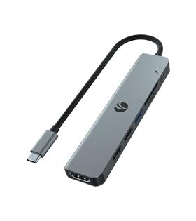 Vcom CUE18 Type-C To Hdmi(4K@30Hz)+Usb3.0+Usb-A2.0+SD2.0+TF2.0+Pd 3.0 100W Çoklayıcı