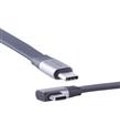 Vcom CU582RA-2.0 Type-C USB4 V2 90 Derece Düz 2.0m Şarj Kablosu Cep Telefonu Aksesuarları