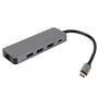 Vcom CU4592 Type-C To HDMI (4K@30Hz)+2-USB A 3.0 (5Gb)+Gigabit LAN+PD 3.0 100W Çoklayıcı