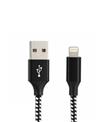 Vcom CU251 Lightning to USB 3m 12W (5V-2.4A) Örgülü Şarj Kablosu