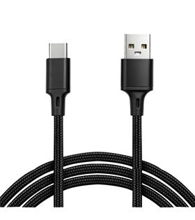 Vcom CU252 Type-C to USB 3m 15W (5V-3A) Örgülü Şarj Kablosu