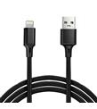 Vcom CU253 Lightning to USB 3m 10W (5V-2A) Örgülü Şarj Kablosu