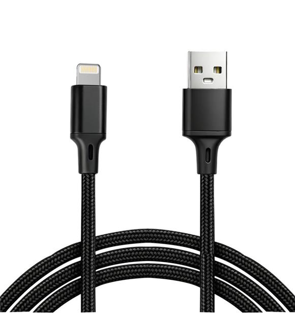 Vcom CU253 Lightning to USB 3m 10W (5V-2A) Örgülü Şarj Kablosu