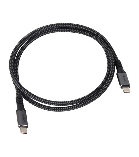 Vcom CU520M Type-C to Type-C 3m 20Gpbs (USB4) 90W 4K@60Hz Video Örgülü Şarj ve Data Kablosu