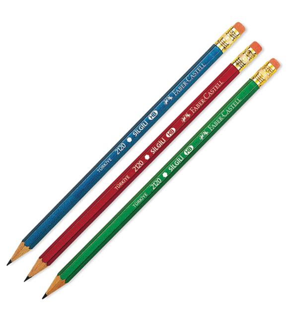 Faber-Castell Kurşun Kalem 2120 Köseli Silgili 2120