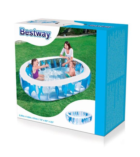 Bestway Havuz Jumbo Krıstal 229x152x51 Cm Kzld-Bw54066