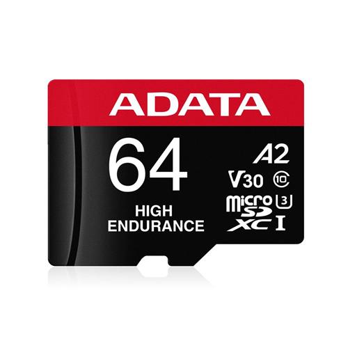 Adata 64 GB High Endurance microSDXC 4K U3 V30 A2 Hafıza Kartı Depolama Ürünleri