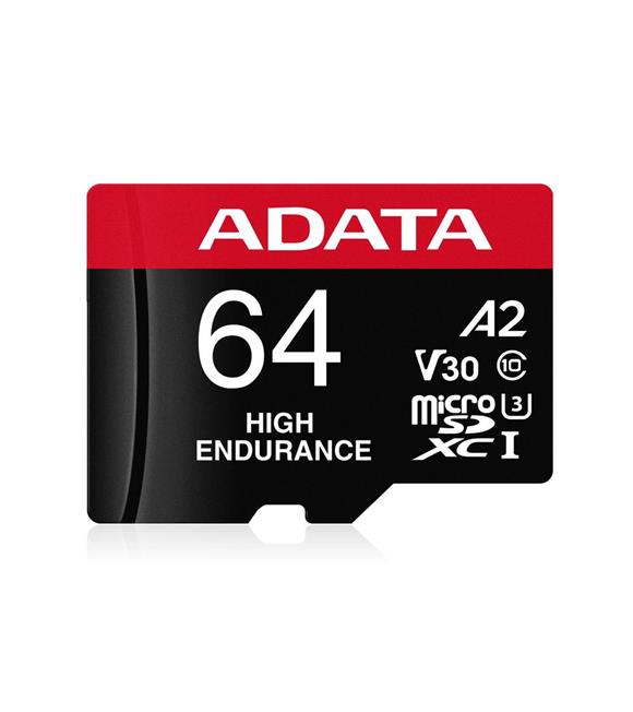Adata 64 GB High Endurance microSDXC 4K U3 V30 A2 Hafıza Kartı