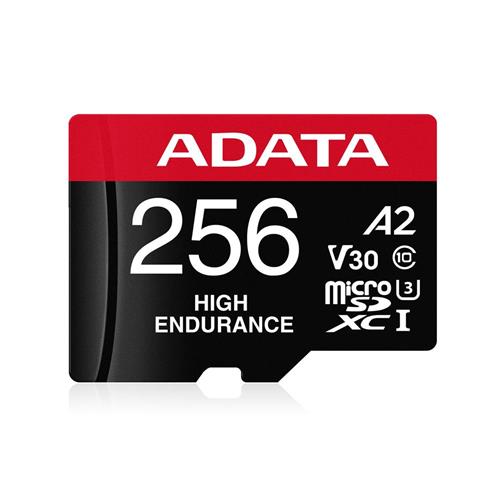 Adata 256 GB High Endurance microSDXC 4K U3 V30 A2 Hafıza Kartı Yaza Özel