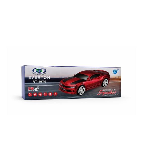 EVERTON RT-1974  Kırmızı Arabalı  Bluetooth Fm-Usb-Tf-Aux Şarjlı Nostaljik Radyo