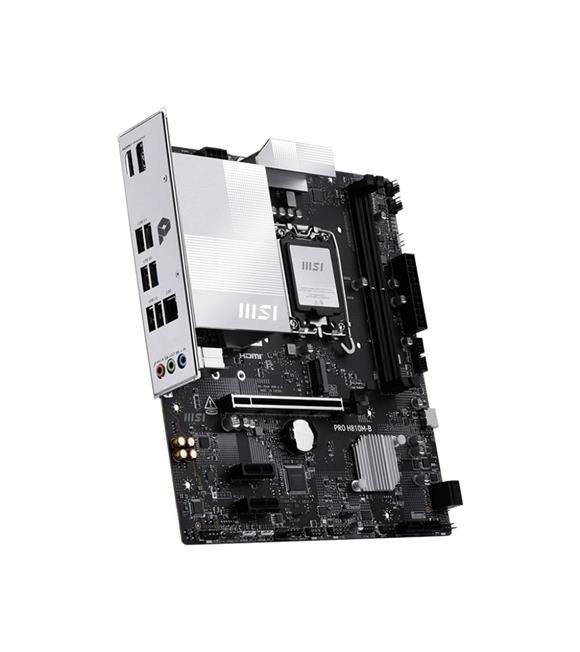 Msı Pro H810M-B Intel H810 Soket 1851 DDR5 6400+(OC)MHz mATX Gaming (Oyuncu) Anakart