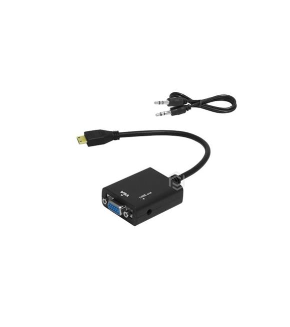 Frisby FA-6672C Mini HDMI - VGA ve SES Aktif Dijital Analog Dönüştürücü (1080p)