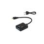 Frisby FA-6672C Mini HDMI - VGA ve SES Aktif Dijital Analog Dönüştürücü (1080p)