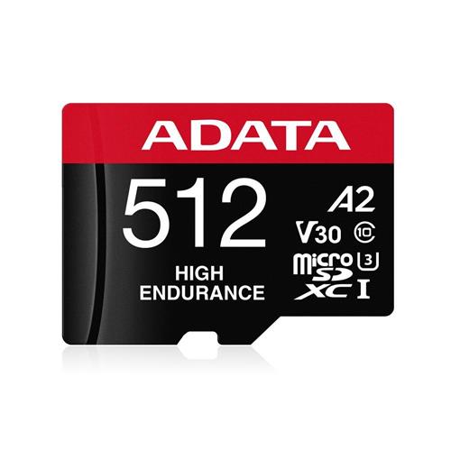 Adata 512 GB High Endurance microSDXC 4K U3 V30 A2 Hafıza Kartı Depolama Ürünleri
