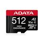 Adata 512 GB High Endurance microSDXC 4K U3 V30 A2 Hafıza Kartı