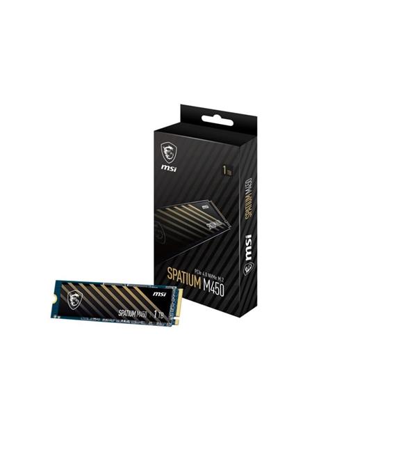Msi 1TB Spatium M450 V1 NVMe PCIe Gen4 x4 Okuma 3400MB – Yazma 2400MB M.2 SSD Disk