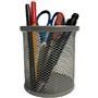 Bafix Kalemlik Metal Perforeli Silindir Silver BFX-MMK802G